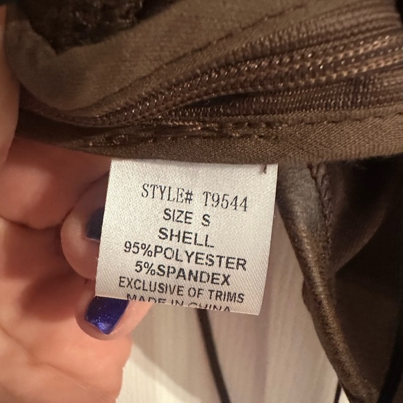 Bear Dance Dark Brown Lace-Up Camisole Corset Style Bustier Halter Top - Picture 6 of 6